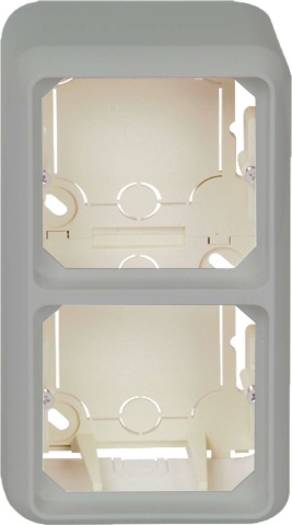 Elso Aufputzgehäuse 2fach reinweiß ELG234214 NEU