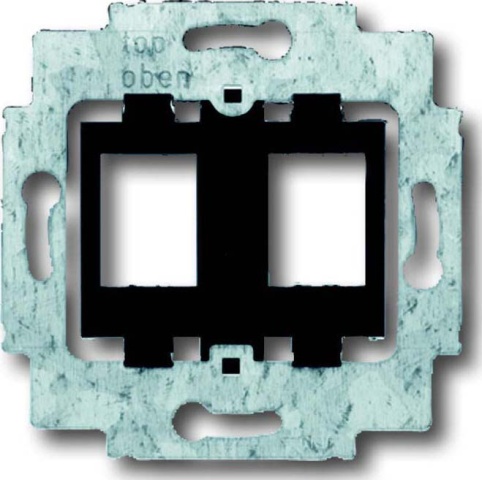 Anello di supporto Busch-Jaeger f.Modular-Jack nero. Base 1814 NUOVO