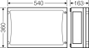 Hensel empty housing EB-Mass486x306x136mm FP 0420 NEW
