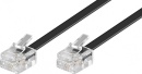 Wentronic Cable de conexión RJ11 3m,sw,St/St 50317...