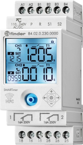 Finder multifunction time relay 110-240V AC/DC, 16A 84.02.0.230.0000 NEW