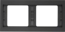 Berker frame K.1 2-gang horizontal anthracite 13637006 NEW