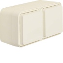 Berker SCHUKO wandcontactdoos 2-voudig horizontaal pool...