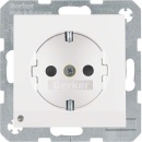 Berker SCHUKO socket outlet pws/gl LED orientation l....