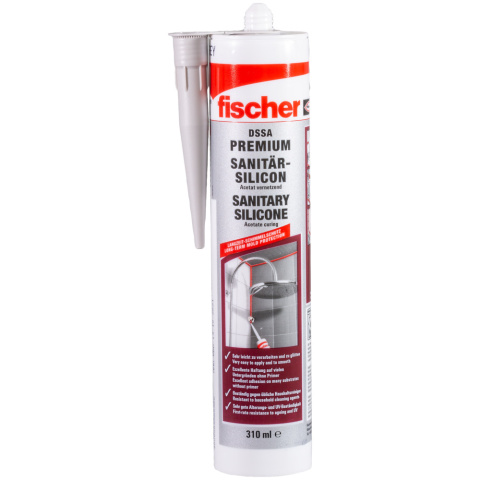 Fischer Niemiecki silikon sanitarny bialy DSSA W NOWOSC