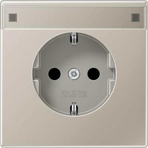 Jung SCHUKO-Steckdose edelstahl ES 1520 NA NEU