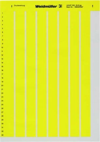 Weidmüller Marqueur dappareils LM MT300 20X8 GE NOUVEAU