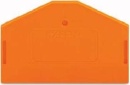 WAGO GmbH & Co. KG Eindplaat 2,5mm oranje 280-313 NIEUW