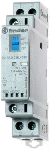 Finder inbouwmagneetschakelaar 24VAC/DC,2S,LED 22.32.0.024.4340 NIEUW