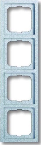 Busch-Jaeger Rahmen 4-fach alusilber, fu.linear 1724-183K NEU