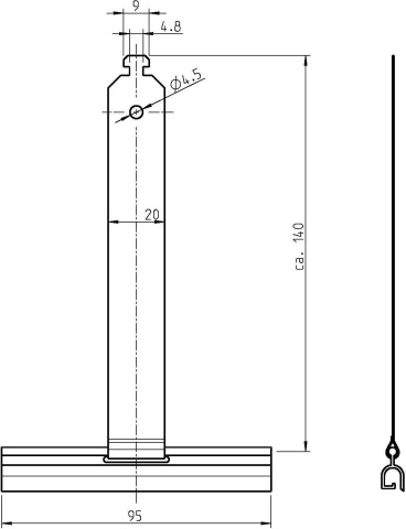 Rademacher fixing spring 140mm from SW50 4051 NEW