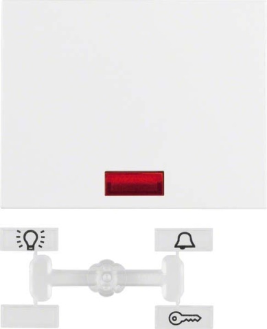 Berker rocker pws/gl con 5 lenti chiuse 14157009 NUOVO