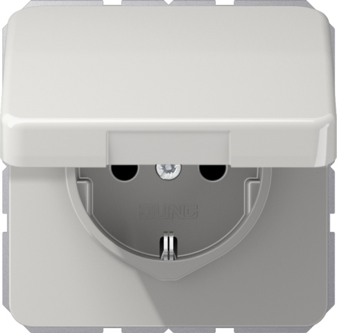 Jung Prise de courant CEBEC gris clair CD 1520 BFKL LG NEUF