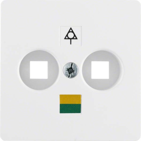 Berker Zentralplatte f.Dopp.-Potent.ausgl 140309 NEU