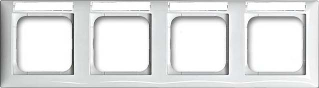 Busch-Jaeger ramka 4-krotna biala alpejska 1734 NS-914 NOWOSC