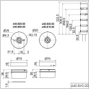 Werma élément de raccordement Cage Clamp BWM 64080000 NOUVEAU