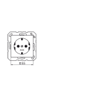 Jung SCHUKO socket outlet 16A 250V A 1520 CH NEW