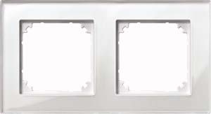 Merten frame glass 2f.bril/ws horizontal/vertical 489219 NUEVO