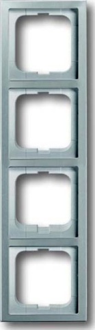 Busch-Jaeger frame 4-gang pure stainless steel 1724-866K NEW
