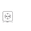 Gniazdo Jung SCHUKO czarne CD 1520 SW NOWOSC