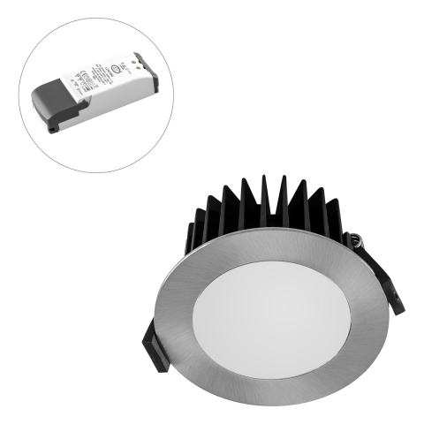 EVN Lichttechnik LED plafondinbouwarmatuur 3000K 350mA IP44 L44101302 chr/sat NIEUW