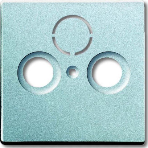 Busch-Jaeger Zentralscheibe alusi f.Antennendose 2Loch 1743-83 NEU