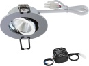 EVN Lichttechnik P-LED inbouw plafond armatuur 3000K 230V rond chr PC20N61102 NEW