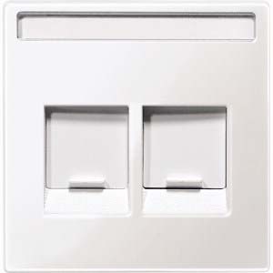 Placa central Merten 2f.pws/gl f.Mod.Jack Schr.feld MEG4564-0319 NUEVO