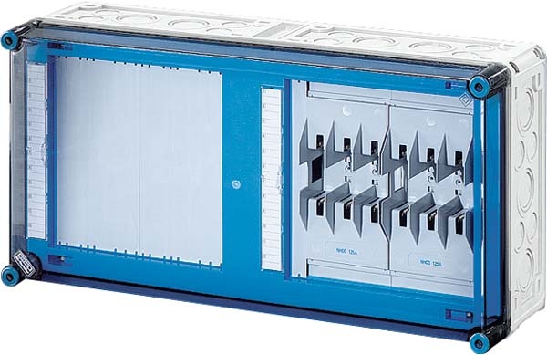 Hensel Sicherungsgehäuse 2xNH00 3p.250A 5p Mi 6422 NEU