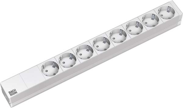 Bachmann socket strip 8f. Protective cover, aluminium 333.416 NEW