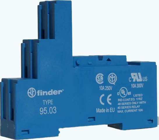 Finder screw socket blue f.Rel.40.31,41.31 95.03 NEW