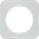 Berker Rahmen Glas/pows 1fach, rund 10112109 NEU