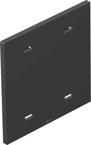 OBO Bettermann Vertr Abdeckplatte o. Lochbild T4L/T8NL T8NL P01 9011 NEU