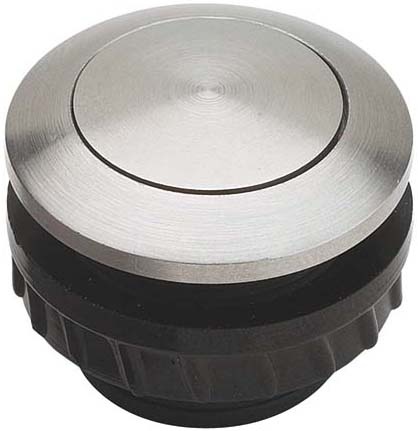 Grothe bell push button round 14,5mm knob V2A, sleeve V2A PROTACT 150 VA NEW