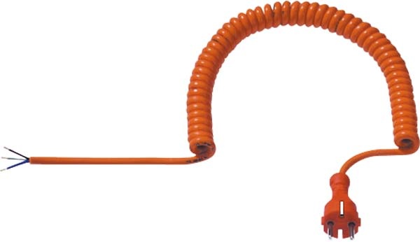 Bachmann Spiralleitung PUR 2,5m,orange 665.870 NEU
