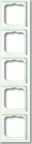 Busch-Jaeger Cadre quintuple blanc studio mat 1725-884K NOUVEAU