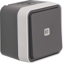 Berker changeover switch illuminated light grey 30763525 NEW