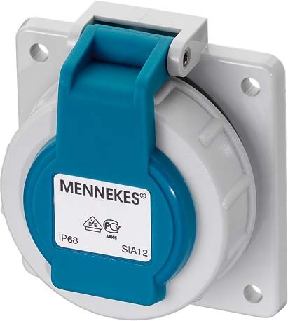 Mennekes Schuko surface-mounted socket outlet 16A2p+E 230V IP68 BL 17006 NEW