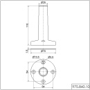 Pie Werma con tubo integrado 97584010 NUEVO