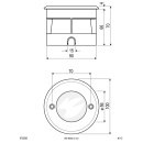 EVN Lichttechnik LED vloerinbouwarmatuur 3000K 230V IP67 6722502 eds NIEUW