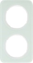 Berker frame glass/pows 2gang 10122109 NEW