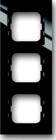 Bastidor Busch-Jaeger de 3 elementos negro 1723-281 NUEVO