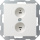 Gira stereo socket outlet rws-gl 040203 NEW