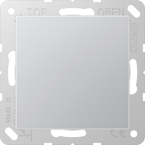 Jung blinddeksel alu compl.met steunring A 594-0 AL NIEUW