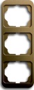 Busch-Jaeger frame 3-gang bronze, vertical alpha 1733-21 NEW