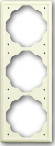 Busch-Jaeger Cadre triple ivoire/ws 1723-72 NOUVEAU