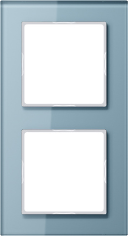 Jung glass frame 2-fold bl/gr horizontal/vertical AC 582 GL BLGR NEW