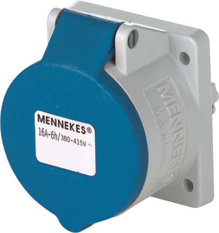 Mennekes Junction Box TwinContact 16A,3p,6h,230V,IP44 1668 NEW