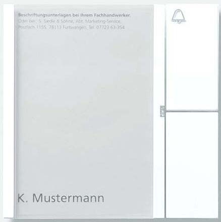 Siedle&Söhne pushbutton module si/met TM 612-1 SM NEW