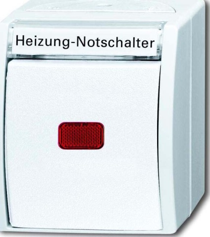 Busch-Jaeger Heizung-Notschalter 2601/6 SKWNH-54 NEU